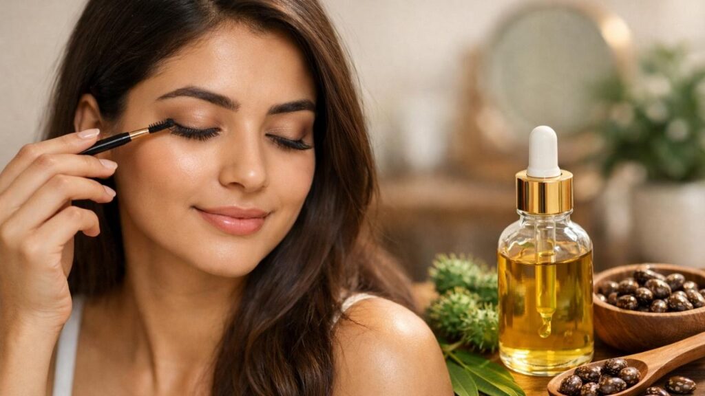 Daily Castor Oil Care: Natural Way to Boost Lash Length & Brow Density